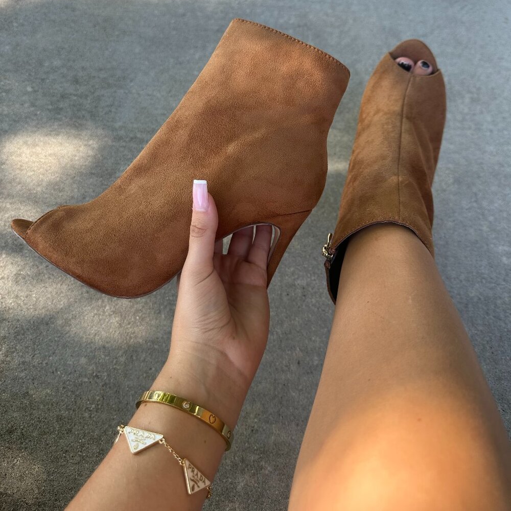 NEW LILIANA OPEN TOE BOOTIES